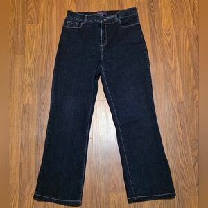NYDJ Not Your Daughter’s Jeans Size 10 Dark Wash Lift Tuck Straight Leg Denim